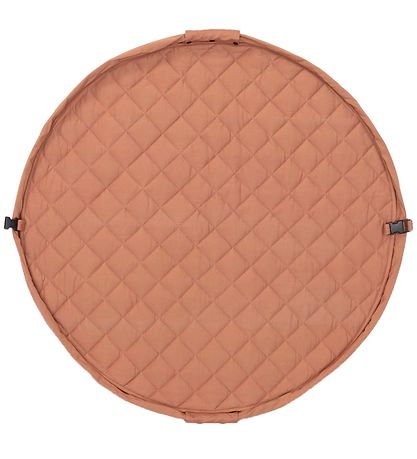 Play&Go Legetøjstæppe - Ø120 - Soft Organic - Tawny Brown