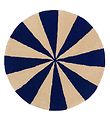 Tapis Ferm Living - Laine - Ø: 70 cm - Bleu/Blanc Tapis Ferm Living - Laine - Ø: 70 cm - Bleu/Blanc