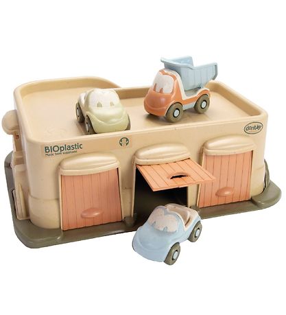 Dantoy BIO Plastic - Garage m. 3 Biler Dantoy BIO Plastic - Garage m. 3 Biler