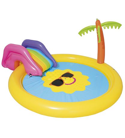 Bestway Oppusteligt Legebassin - 237x201 cm - Sunland Splash Pla Bestway Oppusteligt Legebassin - 237x201 cm - Sunland Splash Pla
