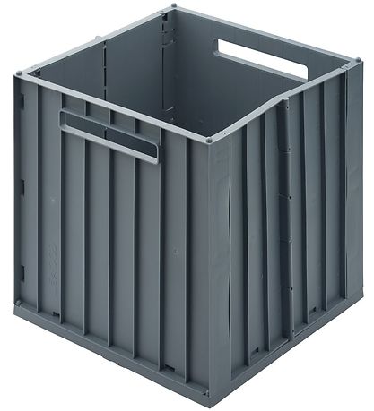 Liewood Foldekasse m. Låg - 30,5x32x31,5 cm - Elijah - Whale Blu