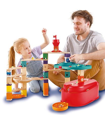 Hape Kuglebane - Quadrilla - 66 Dele - Track Bucket Set Hape Kuglebane - Quadrilla - 66 Dele - Track Bucket Set