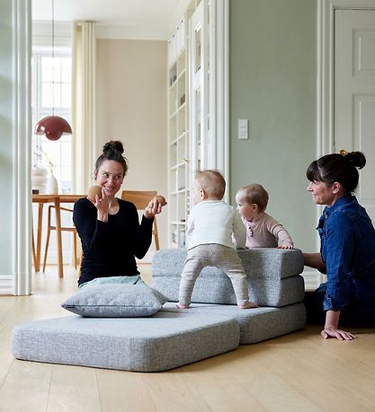 by KlipKlap Klappsofa - 3-fach faltbar - 70 cm - Beige/Sand