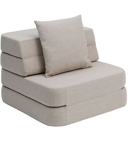 by KlipKlap Klappsofa - 3-fach faltbar - 70 cm - Beige/Sand