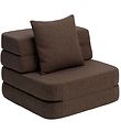 Canapé pliant by KlipKlap - 3 plis simple - 70 cm - Brown/Sable
