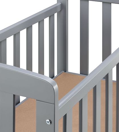 Bino Bedside Crib - By-My-Side - 90x46x88 cm - Grå