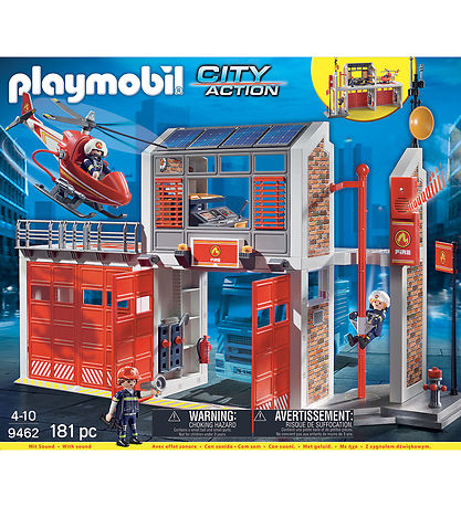 Playmobil City Action - Large Fire Station - 9462 - 181 Parts Playmobil City Action - Large Fire Station - 9462 - 181 Parts