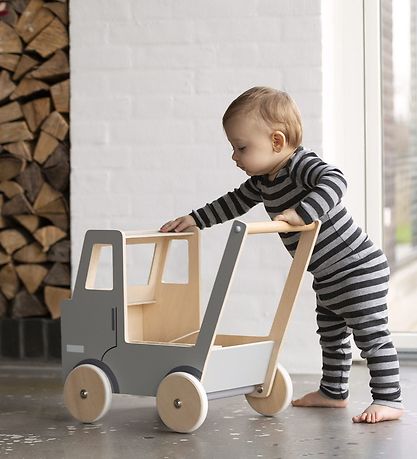 Smallstuff Gåvogn - Lastbil - Blå