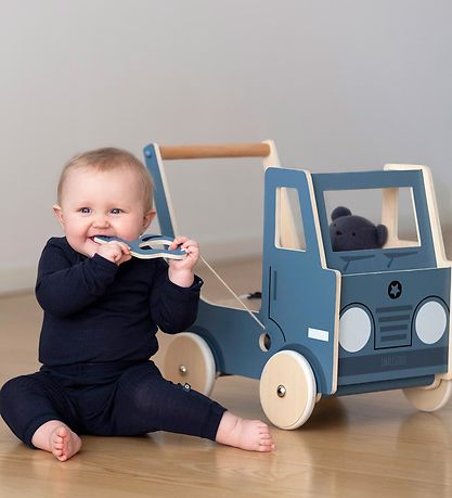 Smallstuff Gåvogn - Lastbil - Blå