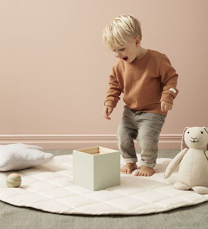 Kids Concept Legetæppe - 100 cm - Naturhvid