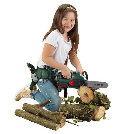 Bosch Mini Kædesav m. Tilbehør - Legetøj - Grøn/Gul Bosch Mini Kædesav m. Tilbehør - Legetøj - Grøn/Gul