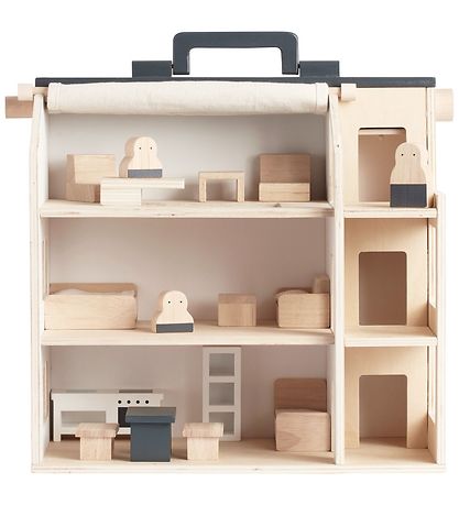 Kids Concept Dukkehus - Træ - 34x39x19 cm - Aiden