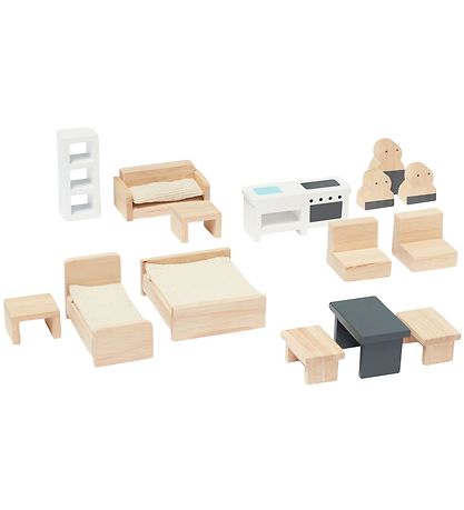 Kids Concept Dukkehus - Træ - 34x39x19 cm - Aiden