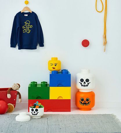 LEGO® Storage Opbevaringsboks - Lille - Hoved - 19 cm - Blinke