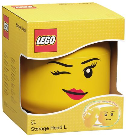 LEGO® Storage Opbevaringsboks - Stor - Hoved - 27 cm - Blinke LEGO® Storage Opbevaringsboks - Stor - Hoved - 27 cm - Blinke