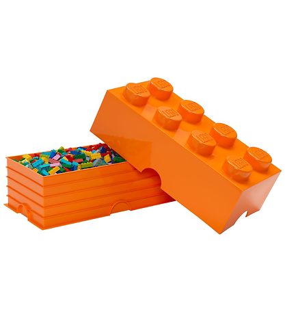 LEGO® Storage Opbevaringsboks - 50x25x18 - 8 Knopper - Bright Or