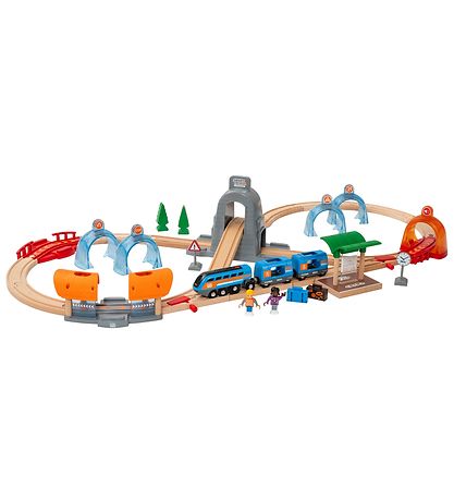 Rail de Train BRIO - Action Tunnel Travel Ensemble - 37 Parties  Rail de Train BRIO - Action Tunnel Travel Ensemble - 37 Parties