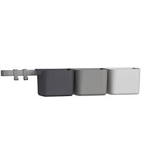 Leander Opbevaring - 3 stk./1 Lang Skinne - Dusty Grey