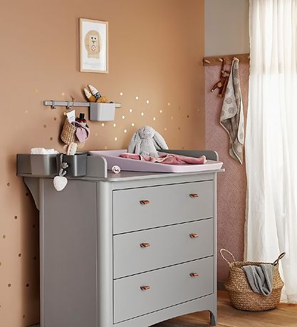 Leander Opbevaring - 3 stk./1 Lang Skinne - Dusty Grey