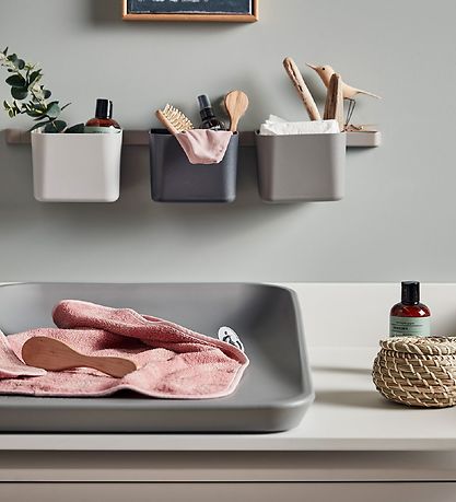 Leander Opbevaring - 3 stk./1 Lang Skinne - Dusty Grey