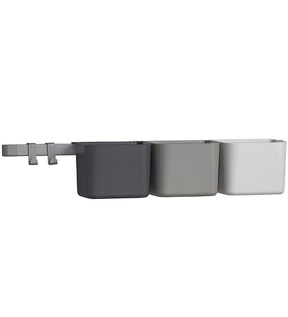 Leander Opbevaring - 3 stk./1 Lang Skinne - Dusty Grey