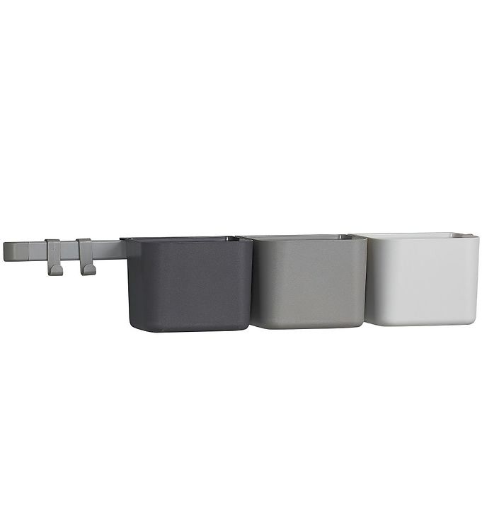 Leander Opbevaring - 3 stk./1 Lang Skinne - Dusty Grey