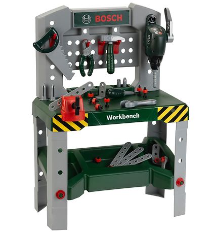 Bosch Mini Vinnubekkur - Leikfang - 76 cm - Dökkgrænn/Silfur Bosch Mini Vinnubekkur - Leikfang - 76 cm - Dökkgrænn/Silfur