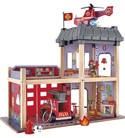 Hape Legesæt - 13 dele - Brandstation