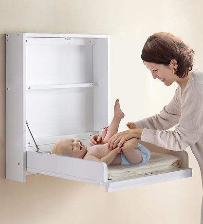 Bino Puslebord - Væghængt - Træ - 76x58 cm - Hvid Bino Puslebord - Væghængt - Træ - 76x58 cm - Hvid