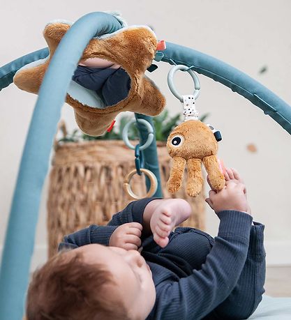 Done By Deer Aktivitetstæppe - Sea Friends - Blå Done By Deer Aktivitetstæppe - Sea Friends - Blå