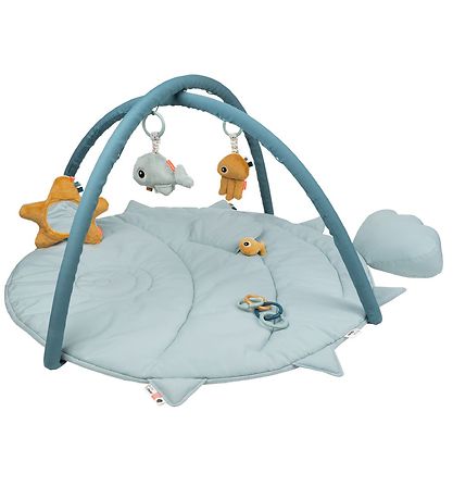 Done By Deer Aktivitetstæppe - Sea Friends - Blå Done By Deer Aktivitetstæppe - Sea Friends - Blå