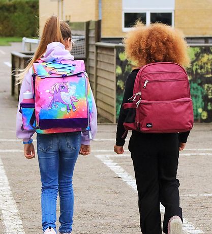 Jeva Skoletaske - Square - Sangria Jeva Skoletaske - Square - Sangria