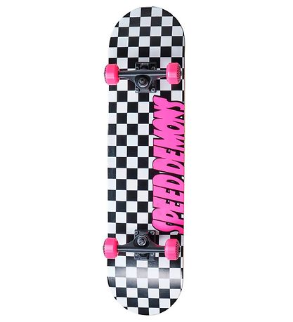 Speed Demons Skateboard - 7.75'' - Checkers Komplet - Pink Speed Demons Skateboard - 7.75'' - Checkers Komplet - Pink