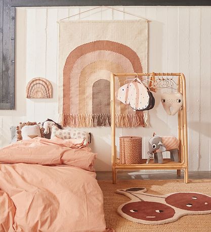 OYOY Gulvtæppe - 86x76 cm - Cherry - Nutmeg