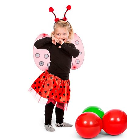 Molly & Rose Udklædning - Vinger/Hårbøjle - Mariehøne