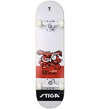 Stiga Skateboard - 8.0 - Hvid m. Ugle Stiga Skateboard - 8.0 - Hvid m. Ugle