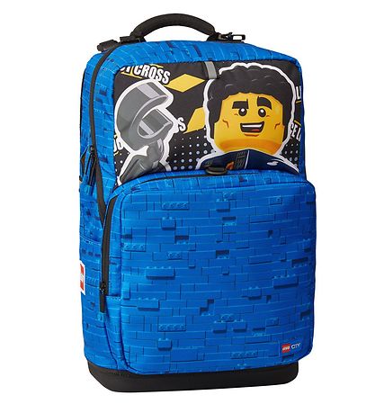 LEGO® Skoletaske m. Gymnastikpose/Penalhus - City - Police Adven