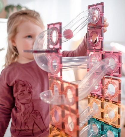 Connetix Magnetsæt - 106 Dele - Pastel Ball Run Connetix Magnetsæt - 106 Dele - Pastel Ball Run