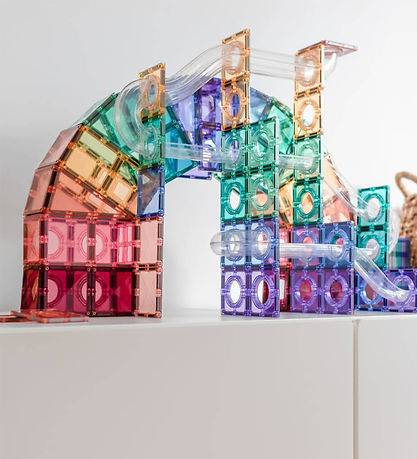 Connetix Magnetsæt - 106 Dele - Pastel Ball Run Connetix Magnetsæt - 106 Dele - Pastel Ball Run