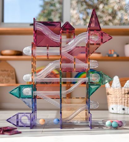 Connetix Magnetsæt - 106 Dele - Pastel Ball Run Connetix Magnetsæt - 106 Dele - Pastel Ball Run