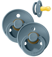 BIBS Colour Sutter - Str. 2 - 2-pak - Rund - Petrol BIBS Colour Sutter - Str. 2 - 2-pak - Rund - Petrol