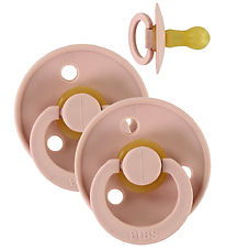 BIBS Colour Sutter - Str. 1 - 2-pak - Rund - Blush BIBS Colour Sutter - Str. 1 - 2-pak - Rund - Blush