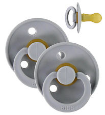 BIBS Colour Sutter - Str. 2 - 2-pak - Rund - Cloud BIBS Colour Sutter - Str. 2 - 2-pak - Rund - Cloud