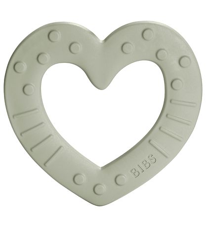 Anneau de dentition BIBS - Heart - Sage Anneau de dentition BIBS - Heart - Sage