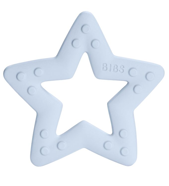 BIBS Play - Baby Bitie Bidering - Stjerne - Baby Blue