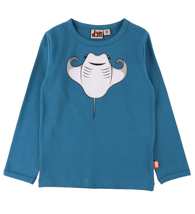DYR Bluse - Roar - Dusty Blue m. Rokke