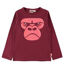 DYR Bluse - Roar - Deep Red m. Gorilla