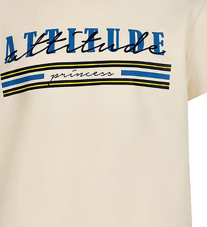 Creamie T-shirt - Attitude - Buttercream m. Print Creamie T-shirt - Attitude - Buttercream m. Print
