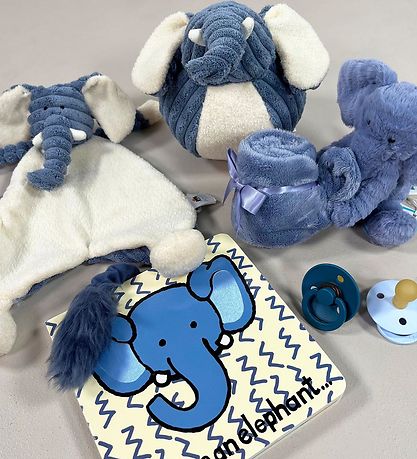 Jellycat Nusseklud - 23x19 cm - Cordy Roy Baby Elephant Jellycat Nusseklud - 23x19 cm - Cordy Roy Baby Elephant