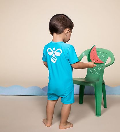 Hummel Badeheldragt - hmlDrew - UV50+ - Turkis